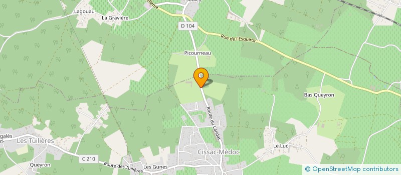 localisation de l'entreprise VIEUX LANDAT à CISSAC-MEDOC