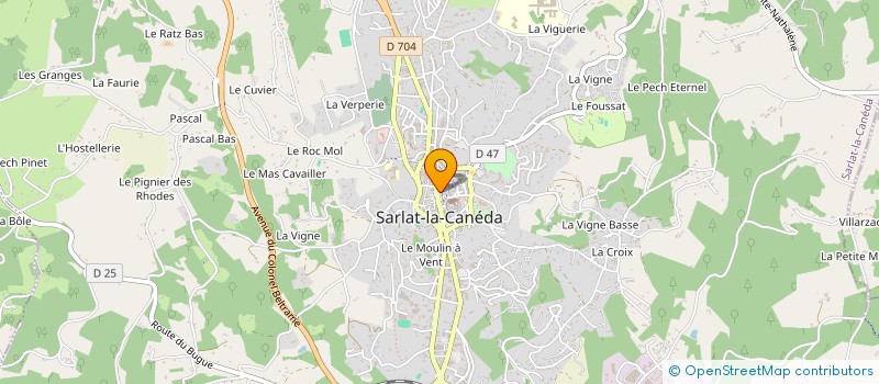 localisation de l'entreprise VIEVAFRANCE-CONSEIL EN IMMOBILIER à SARLAT-LA-CANEDA