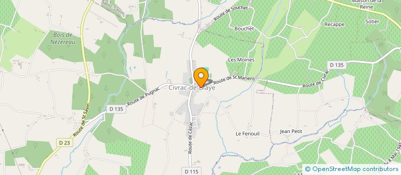 localisation de l'entreprise VIEVILLE FITNESS  CIVRAC-DE-BLAYE