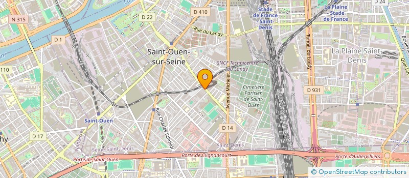 localisation de l'entreprise VIEYRA POREBA à SAINT-OUEN-SUR-SEINE