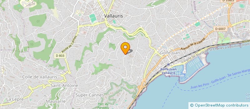 localisation de l'entreprise VIF  VALLAURIS