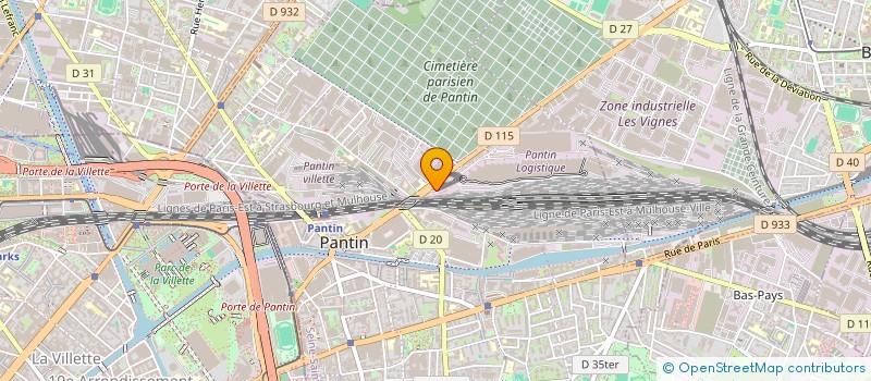 localisation de l'entreprise VIF TRANSPORT & LOGISTIQUE à MONTROUGE