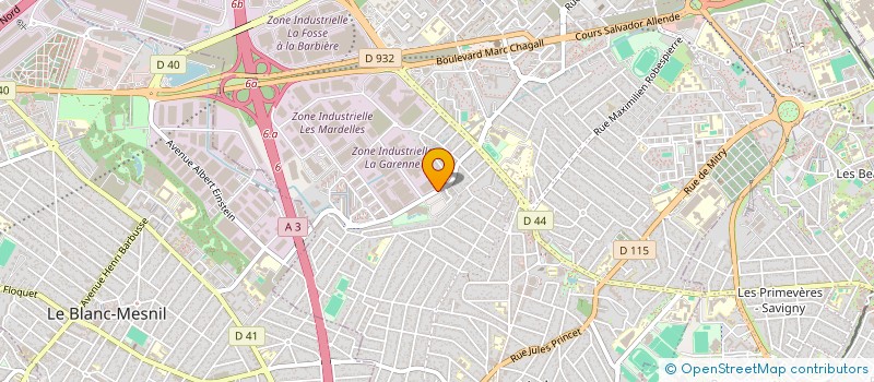 localisation de l'entreprise VIF VITRAGES INDUSTRIELS ET FERMETURES à AULNAY-SOUS-BOIS