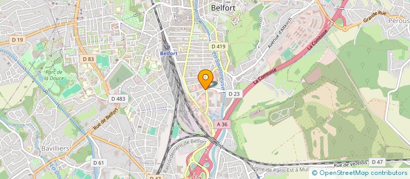 localisation de l'entreprise VIFEZO à BELFORT