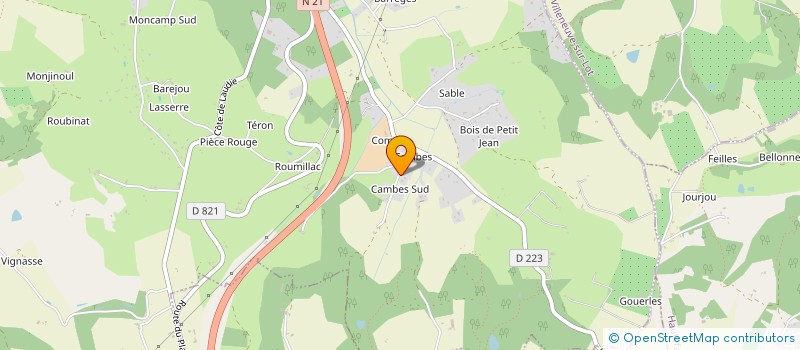 localisation de l'entreprise VIGA  PUJOLS