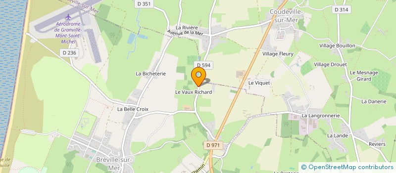 localisation de l'entreprise VIGA  BREVILLE-SUR-MER