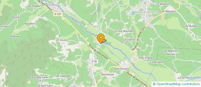 localisation de l'entreprise VIGAMACE  QUINCIE-EN-BEAUJOLAIS