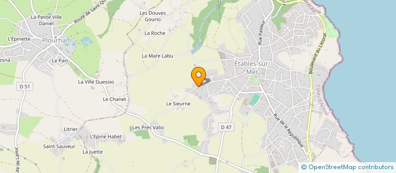 localisation de l'entreprise VIGAN  BINIC-ETABLES-SUR-MER