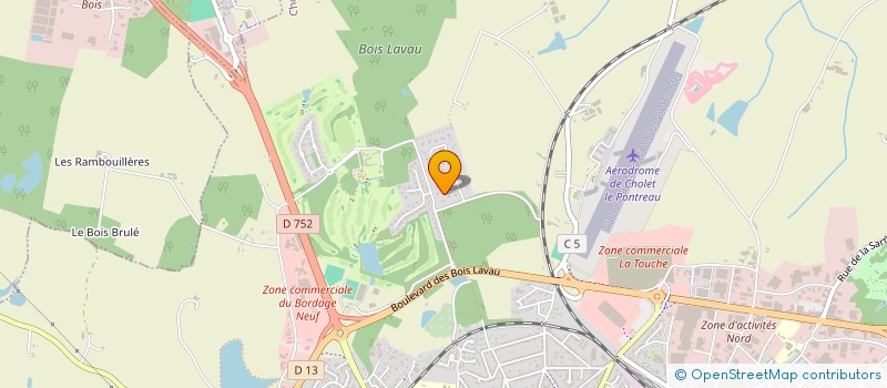 localisation de l'entreprise VIGANEAU à CHOLET