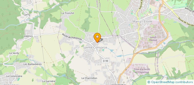 localisation de l'entreprise VIGANO  SAINTE-CONSORCE