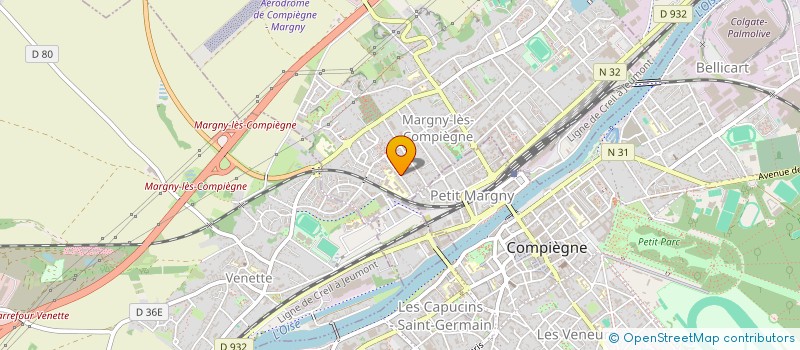 localisation de l'entreprise VIGARO  COMPIEGNE