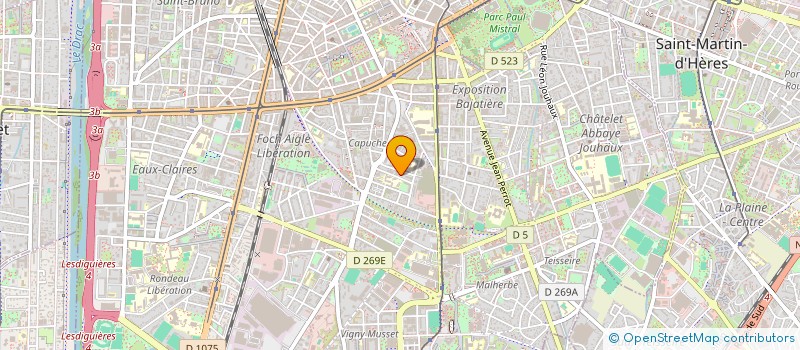 localisation de l'entreprise VIGAS à GRENOBLE