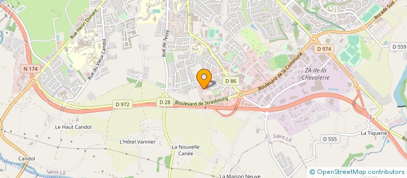 localisation de l'entreprise VIGER COULEURS  SAINT-LO