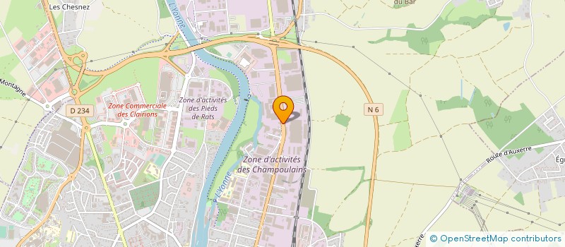 localisation de l'entreprise VIGICONCEPT à AUXERRE