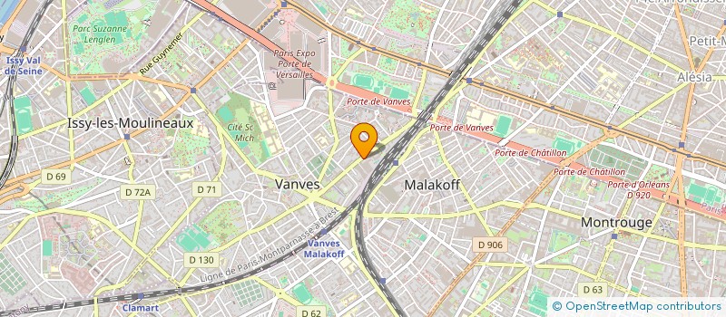 localisation de l'entreprise VIGIE GRAPHIQUE  VANVES