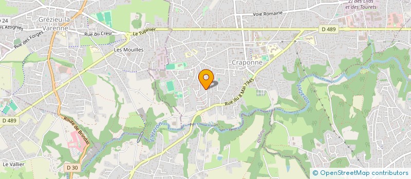 localisation de l'entreprise VIGIE RS  CRAPONNE