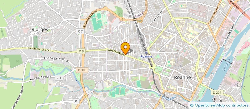 localisation de l'entreprise VIGIER à ROANNE