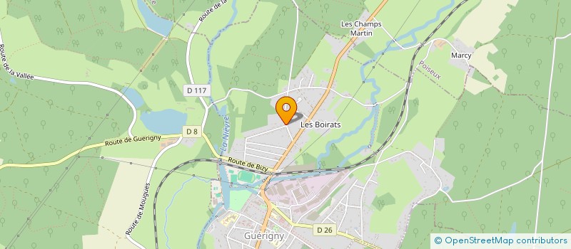 localisation de l'entreprise VIGIER DASVIN à GUERIGNY