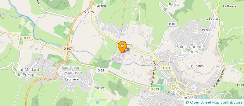 localisation de l'entreprise VIGIER NEGOCE à SAINT-LAURENT-LES-TOURS