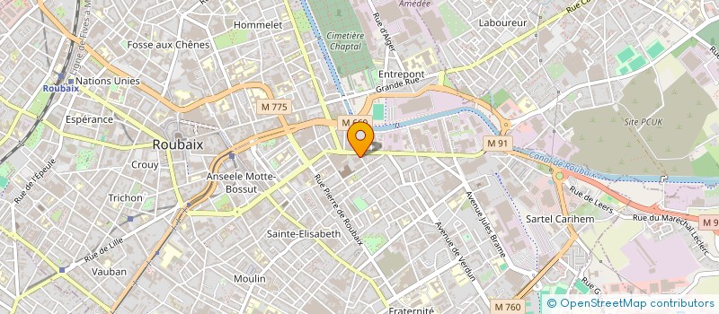 localisation de l'entreprise VIGILIS-PROTECT à ROUBAIX