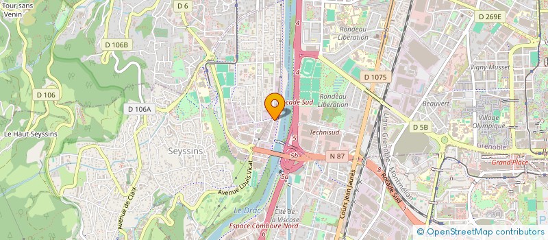 localisation de l'entreprise VIGIRIS SECURITE à SEYSSINS