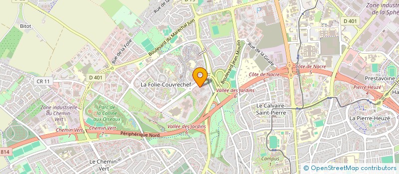 localisation de l'entreprise VIGISOL à CAEN