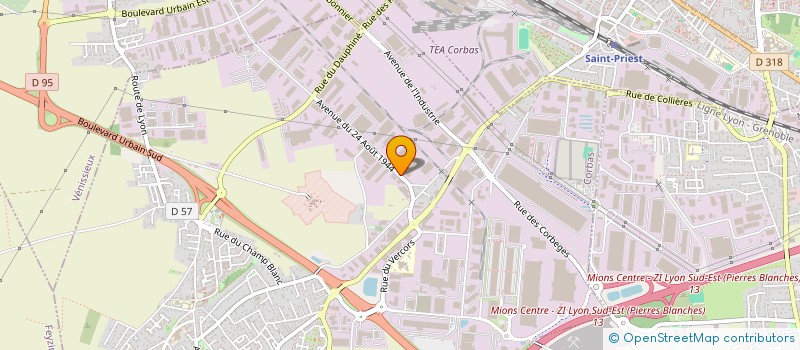 localisation de l'entreprise VIGNAL IMMO à CORBAS