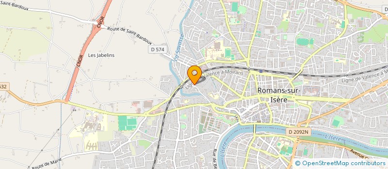 localisation de l'entreprise VIGNAL TRANSPORTS EXPRESS  ROMANS-SUR-ISERE