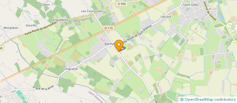 localisation de l'entreprise VIGNALS TP  NEGREPELISSE