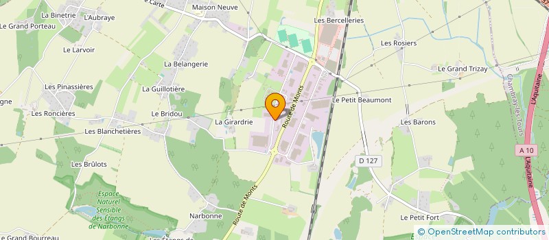 localisation de l'entreprise VIGNAS & FILS à JOUE-LES-TOURS