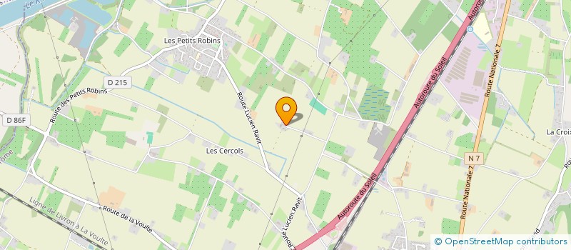 localisation de l'entreprise VIGNAUX BLANCS  LIVRON-SUR-DROME