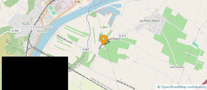 localisation de l'entreprise VIGNAUX BLEUS  LIVRON SUR DROME