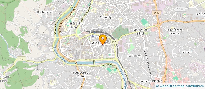 localisation de l'entreprise VIGNE à ALES