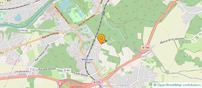 localisation de l'entreprise VIGNE  MERY-SUR-OISE