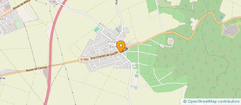 localisation de l'entreprise VIGNE ET GARRIGUE  CERNAY-LES-REIMS