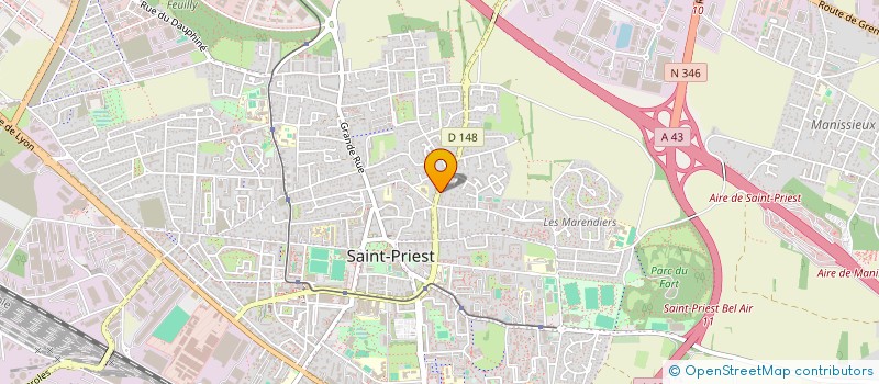 localisation de l'entreprise VIGNE GAUDET ELECTRICITE  SAINT-PRIEST