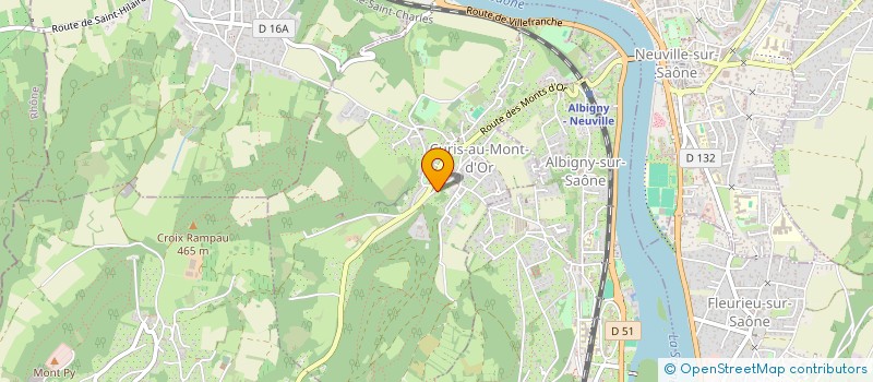 localisation de l'entreprise VIGNE.MONPLAISIR  CURIS-AU-MONT-D'OR