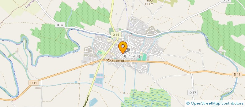 localisation de l'entreprise VIGNEAU BATIMENT  CAPESTANG