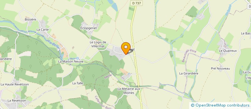 localisation de l'entreprise VIGNEAU INVESTISSEMENTS  BEAUSSAIS-VITRE