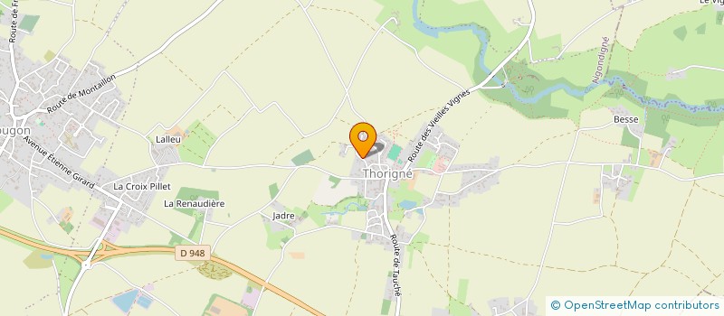 localisation de l'entreprise VIGNEAU MACONNERIE  AIGONDIGNE