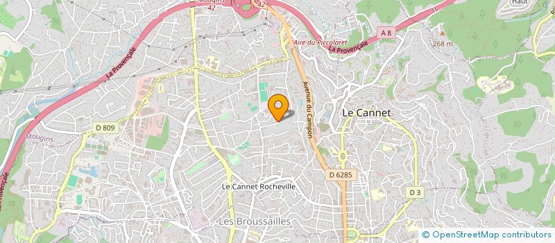 localisation de l'entreprise VIGNERON à LE CANNET