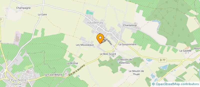 localisation de l'entreprise VIGNERONS ASSOCIES D'ANJOU ET SAUMUROIS à MONTREUIL-BELLAY