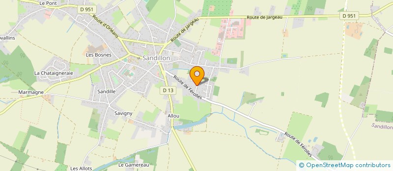localisation de l'entreprise VIGNERONS D'ART à SANDILLON