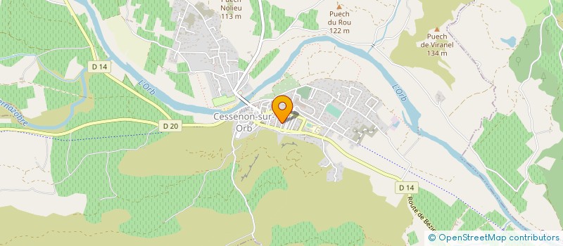 localisation de l'entreprise VIGNERONS DE CESSENON à CESSENON-SUR-ORB