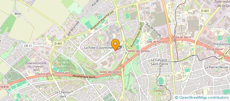 localisation de l'entreprise VIGNERONS DE NORMANDIE à CAEN