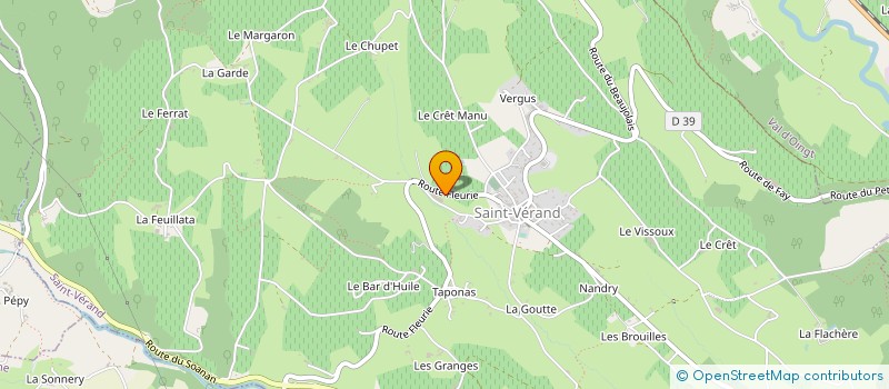 localisation de l'entreprise VIGNERONS DES PIERRES DOREES à SAINT-VERAND