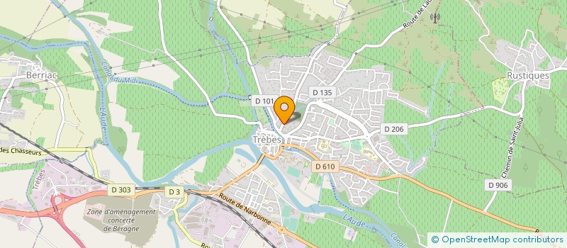 localisation de l'entreprise VIGNERONS DU TRIANGLE D'OR à TREBES