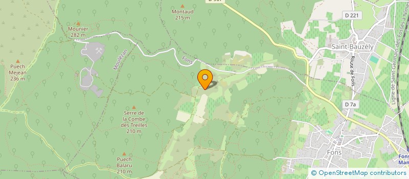 localisation de l'entreprise VIGNERONS IRREDUCTIBLES DE LA VALLEE DE ROBIAC  SAINT-MAMERT-DU-GARD