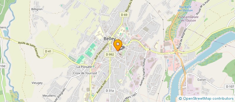 localisation de l'entreprise VIGNERONS SERVICES à BELLEY