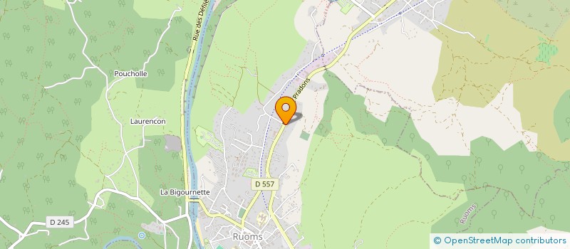 localisation de l'entreprise VIGNERONS SUD ARDECHE à RUOMS